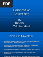 Competitive Advertising: by Dipesh Tekchandani