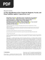 Research Article in Silico Identification of New Targets For Diagnosis, Vaccine, and Drug Candidates Against Trypanosoma Cruzi