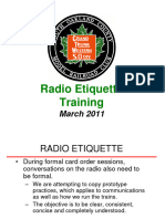 SOC Radio Etiquette Training March 2011