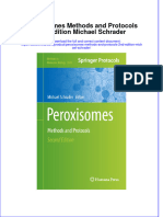 Documentupload - 807download Full Ebook of Peroxisomes Methods and Protocols 2Nd Edition Michael Schrader Online PDF All Chapter