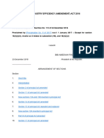 Sugar Industry Efficiency (Amendment) Act 2016