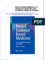 Full Ebook of Pocket Evidence Based Medicine A Survival Guide For Clinicians and Students 1St Edition Walter R Palmas Online PDF All Chapter