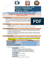 Bases Oficiales Regional Abs y Fem Sur Cusco 2024