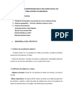 Proyecto de Responsabilidad e Inclusión Social en Poblaciones Vulnerables