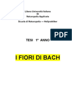 Fiori Di Bach - Tesi I° Anno Naturopatia Rudy Lanza