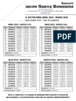 Escala Salarial Marzo 23 A Abril 24