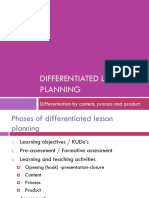 Differentiated Lesson Planning Task Assessment Briefing