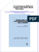 Full Ebook of Problems of Contemporary Militarism 1St Edition Asbjorn Eide Editor Marek Thee Editor Online PDF All Chapter