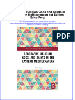 PDF of Geography Religion Gods and Saints in The Eastern Mediterranean 1St Edition Erica Ferg Full Chapter Ebook