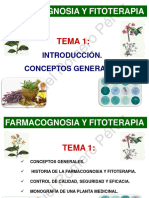 Tema 1. Farmacognosia y Fitoterapia