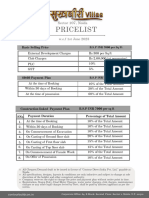 Payment Plan - Sukhbiri Villa