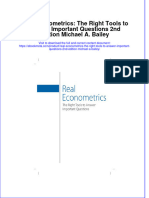 Full Ebook of Real Econometrics The Right Tools To Answer Important Questions 2Nd Edition Michael A Bailey Online PDF All Chapter