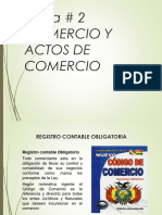 Tema 2 Comercio y Actos de Comercio