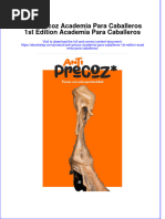 PDF of Anti Precoz Academia para Caballeros 1St Edition Academia para Caballeros Full Chapter Ebook