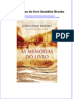 Full Download As Memorias Do Livro Geraldine Brooks Online Full Chapter PDF