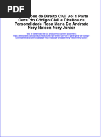 Instituições de Direito Civil Vol 1 Parte Geral Do Código Civil e Direitos Da Personalidade Rosa Maria de Andrade Nery Nelson Nery Junior