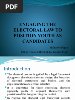 Engaging The Electoral Law To Position Youth As Candidates