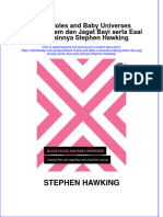 PDF of Black Holes and Baby Universes Lubang Hitam Dan Jagat Bayi Serta Esai Esai Lainnya Stephen Hawking Full Chapter Ebook