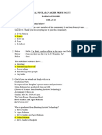 SOAL PENILAIAN AKHIR Bahasa Inggris KELAS 10 PKBM PAGUT