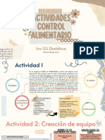 Actividades Control Alimentario