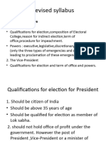 Civics Chapter 2 - The Union Executive 2