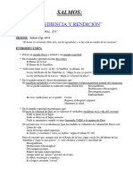 (Sal. 40 8) Obediencia y Rendición