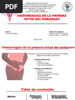 Hemorragias 1era Mitad Del Embarazo