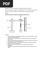 Hookes Law Expeirment