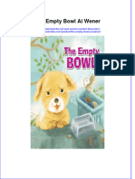 Full Ebook of The Empty Bowl Ai Wener Online PDF All Chapter