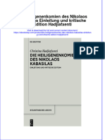 PDF of Die Heiligenenkomien Des Nikolaos Kabasilas Einleitung Und Kritische Edition Hadjiafxenti Full Chapter Ebook