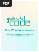 Girls Who Code at Home - Activist Toolkit Part 3