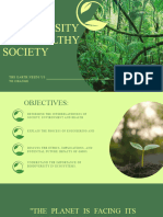 Biodiversity and Healthy Society