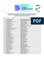 Rekap Daftar Hadir Diklat Nasional Desember - Belajar Bersama