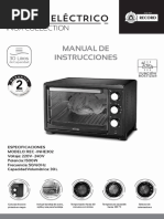 Horno Eléctrico: Manual de Instrucciones