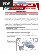 Mesopotamia Resumen para Quinto Grado de Secundaria