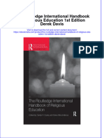 Full Ebook of The Routledge International Handbook of Religious Education 1St Edition Derek Davis Online PDF All Chapter