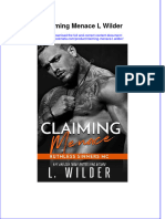 Full Ebook of Claiming Menace L Wilder Online PDF All Chapter