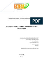 Relatorio de COntrole Automatico - COntroladores PD, PI e PID