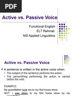 Active Vs Passive Voice