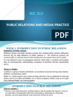 BJC312 Public Relationsand Media Practice PPT