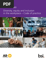 PAS 1948 - 2023 Diversity, Equity and Inclusion in The Workplace - Code of Practice