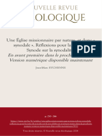 Une Eglise Missionnaire Par Nature Et Donc Synodale Reflexions Pour La Suite Du Synode Sur La Synodalite en Avant Premiere Dans Le Prochain Numero Version Numerique Disponible Maintenant