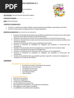 SECUENCIA DIDÁCTICA N 1 C.N Microorganismos 5to 2018