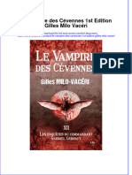 PDF of Le Vampire Des Cevennes 1St Edition Gilles Milo Vaceri Full Chapter Ebook