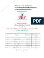 Báo cáo cuối kì Vinfast - Sales Management