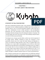 Organization Study On Kubot Tractors