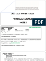 2017 SACAI Winter School Physical-Sciences Notes