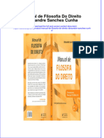 PDF of Manual de Filosofia Do Direito Alexandre Sanches Cunha Full Chapter Ebook