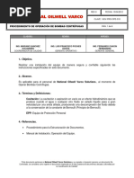 Nov-Pro-Ope-018 Procedimiento de Operación de Bombas Centrífugas