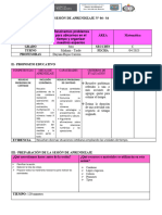 MATEMÁTICA REFUERZO Resolvemos Problemas para Ubicarnos en El Tiempo y Organizar Nuestros Espacios